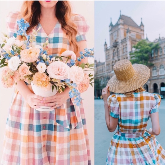 Gal Meets Glam Poppy Gingham Dress - Picture 2 of 14
